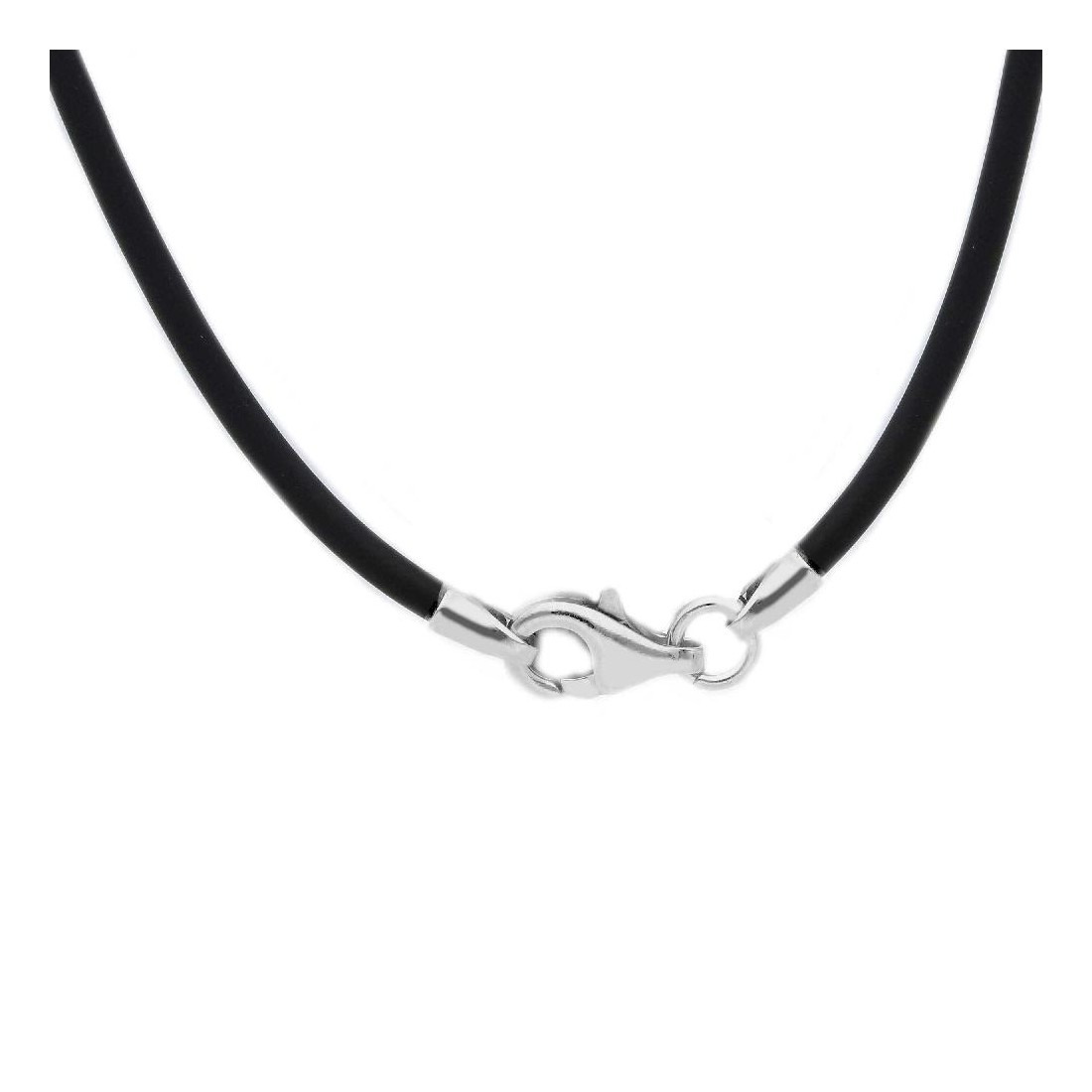 GIROCOLLO ARGENTO GOMMA 40 CM