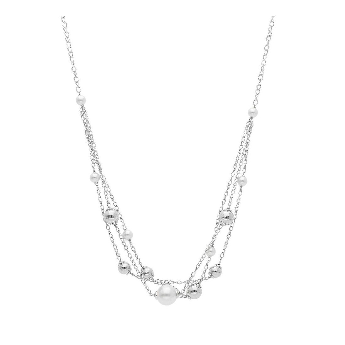 Girocollo in argento 925/ooo e perla