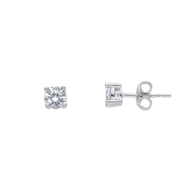 Orecchini punto luce in argento 925/ooo e zirconia cubica