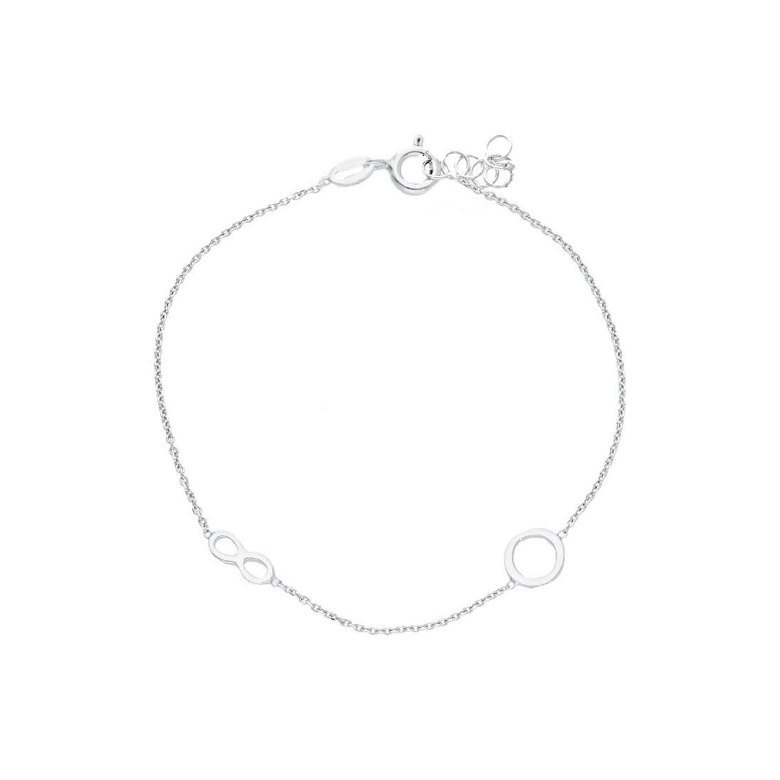 Bracciale in argento 925/ooo con infinito