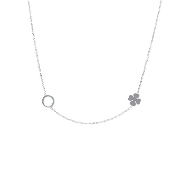 Girocollo in argento 925/ooo con quadrifoglio
