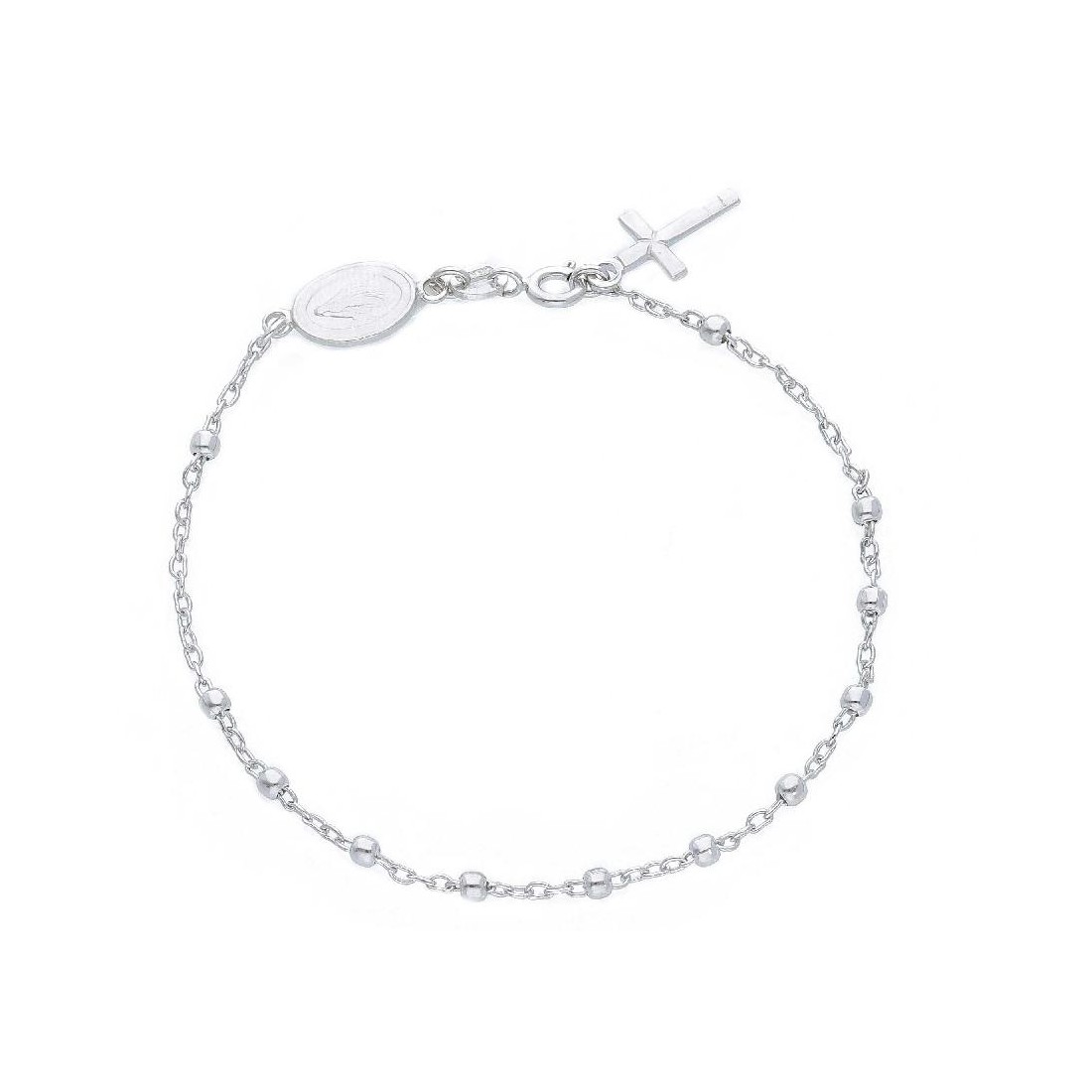Bracciale rosario in argento 925/ooo