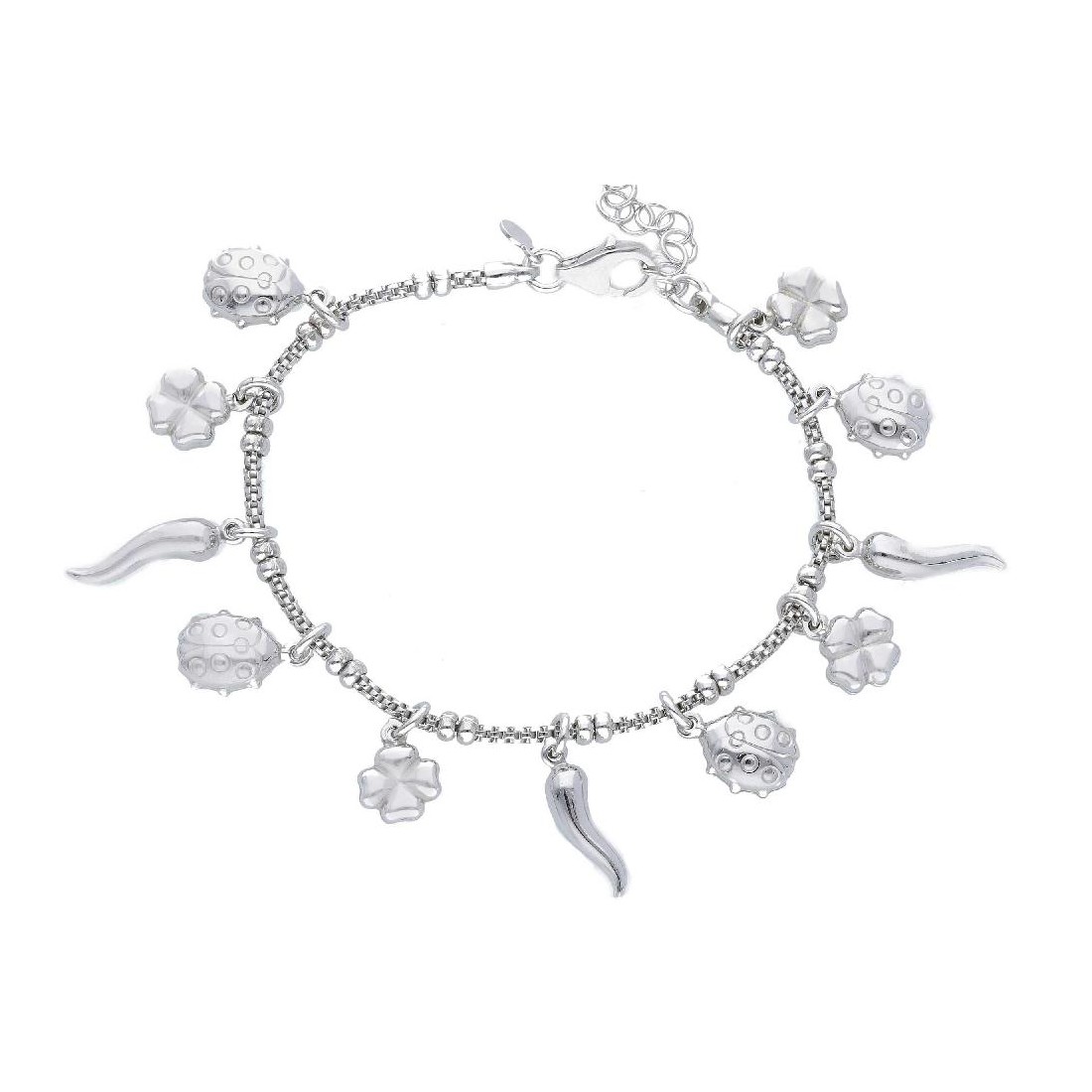 Bracciale in argento 925/ooo con charms