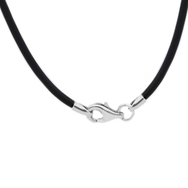 GIROCOLLO ARGENTO GOMMA 50 CM