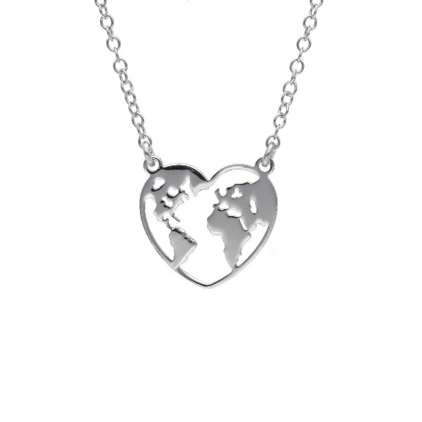 Girocollo in argento 925/ooo con mondo