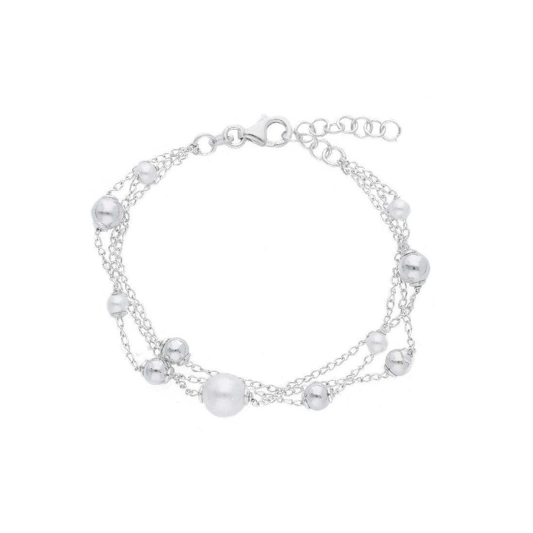 Bracciale in argento 925/ooo e perla