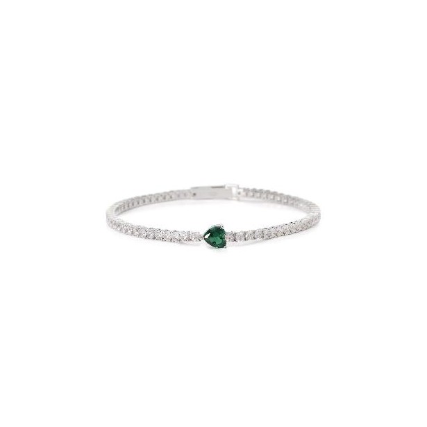 MABINA  533904 - Bracciale in argento 925/°°° smeraldo sintetico e zirconi