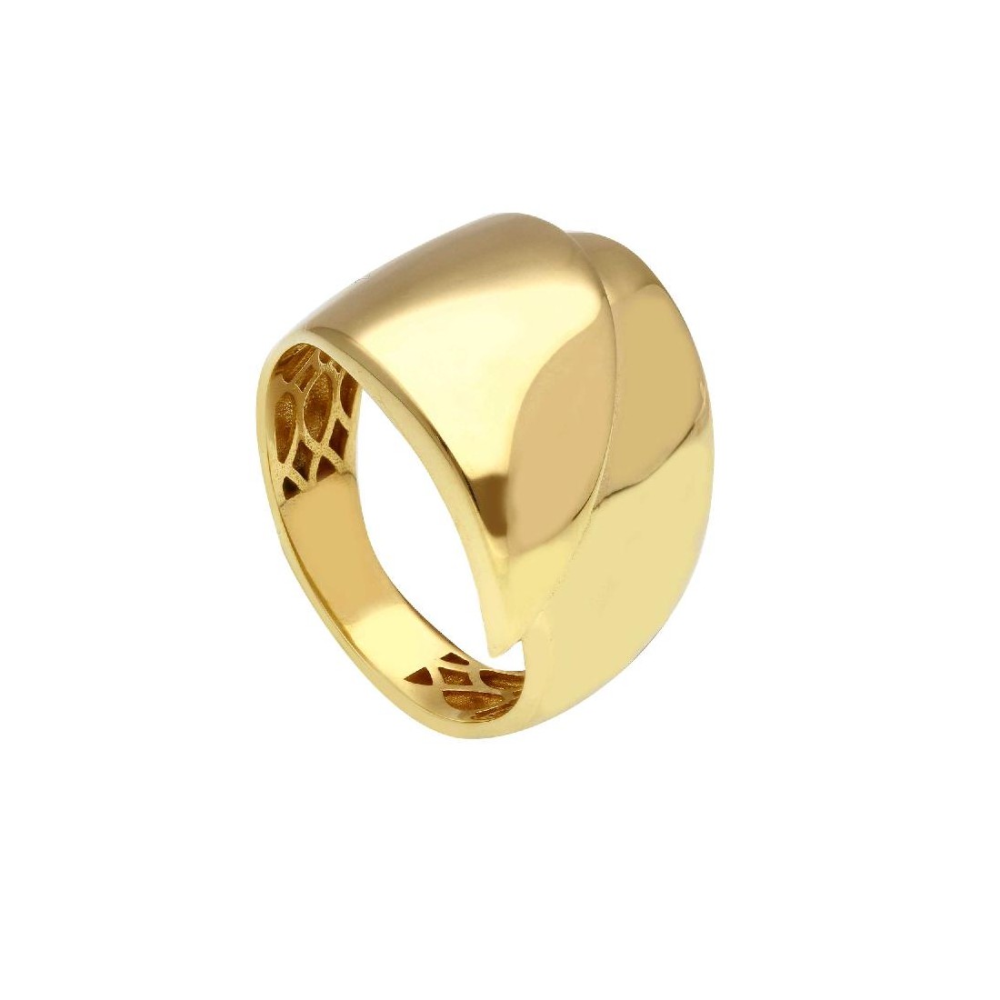 Anello in oro giallo 375/°°°