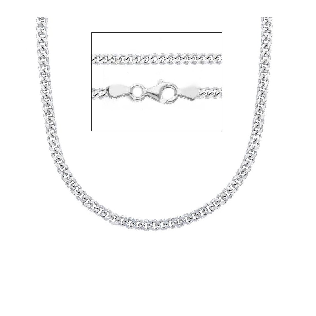 Catena groumette in argento 925/ooo