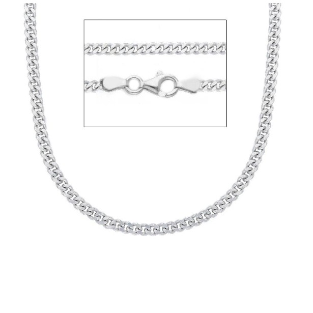 Catena groumette in argento 925/ooo
