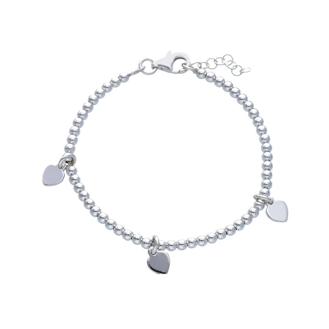 Bracciale in argento 925/ooo con cuore