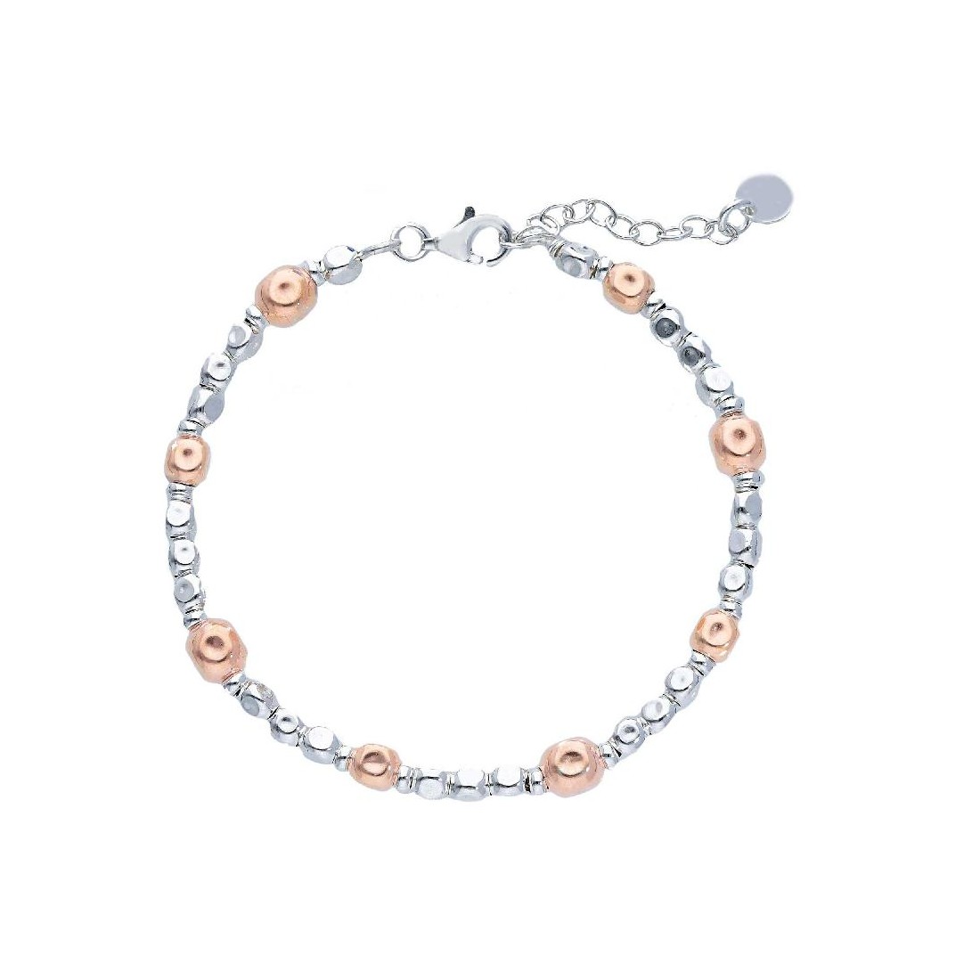 Bracciale in argento bicolore 925/ooo