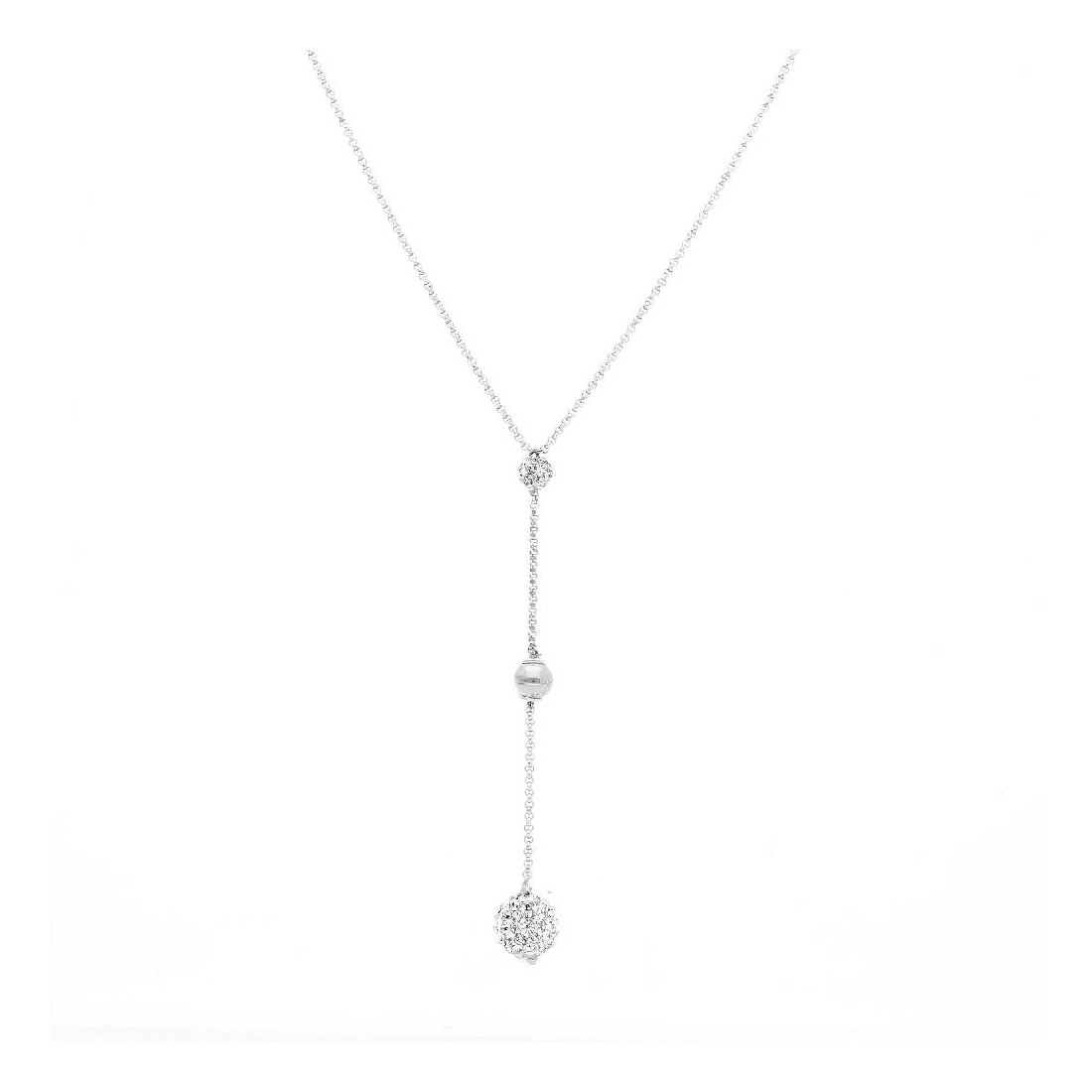 Girocollo in argento 925/ooo e zirconia cubica