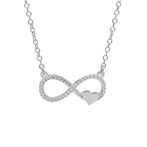 Girocollo in argento 925/ooo con infinito e cuore
