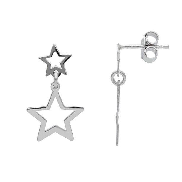 Orecchini pendenti in argento 925/ooo con stella