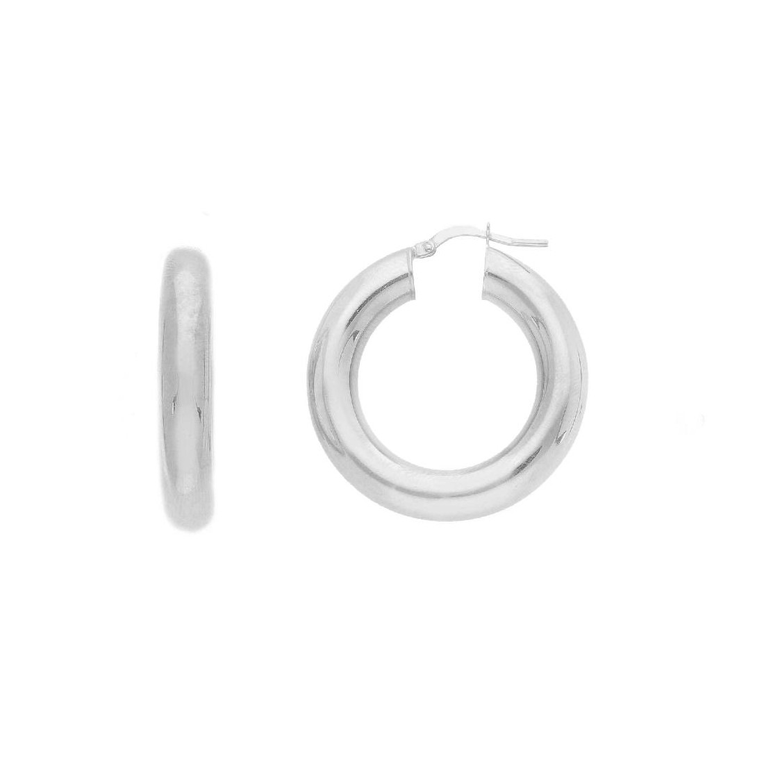 Orecchini cerchio in argento 925/ooo