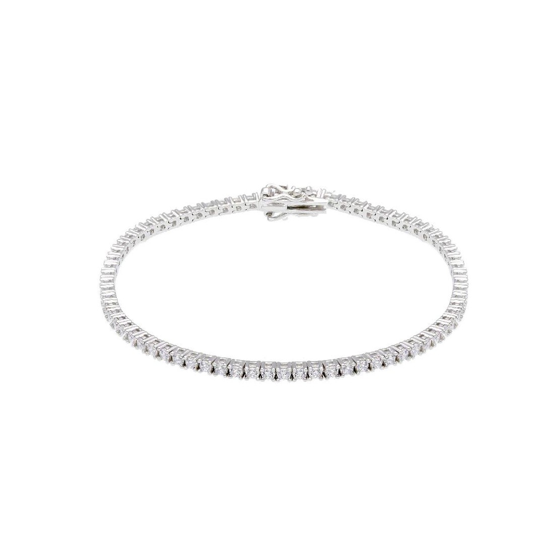 Bracciale tennis in argento 925/ooo e zirconia cubica