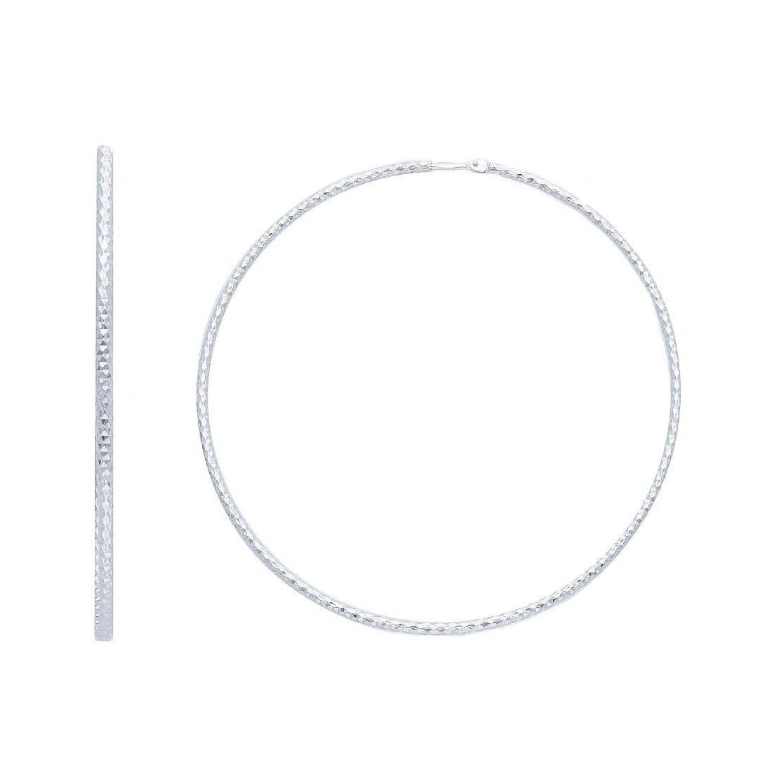 Orecchini cerchio in argento 925/ooo