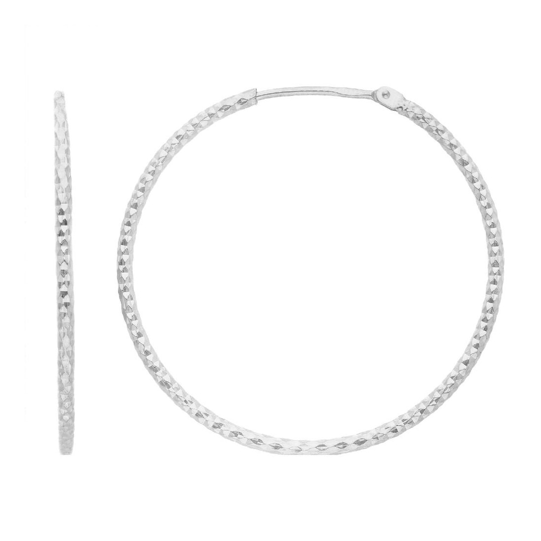 Orecchini cerchio in argento 925/ooo