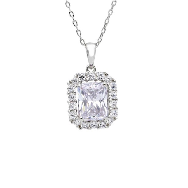 Girocollo in argento 925/ooo zirconia cubica e cristallo artificiale