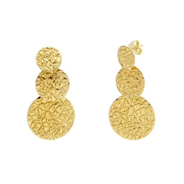 Orecchini pendenti in argento dorato 925/ooo