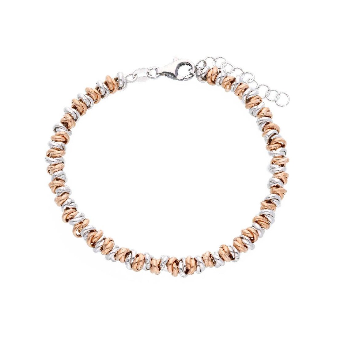 Bracciale in argento bicolore 925/ooo