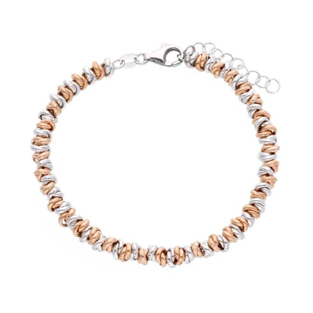 Bracciale in argento bicolore 925/ooo
