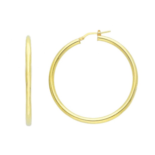 Orecchini cerchio in argento dorato 925/ooo