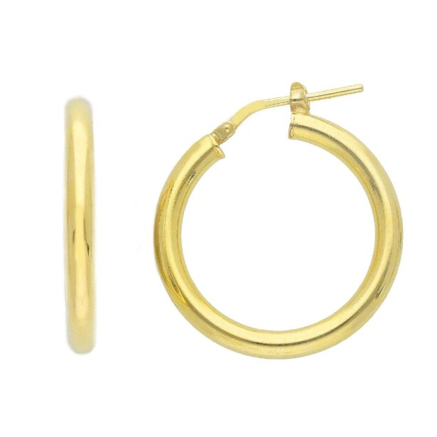 Orecchini cerchio in argento dorato 925/ooo