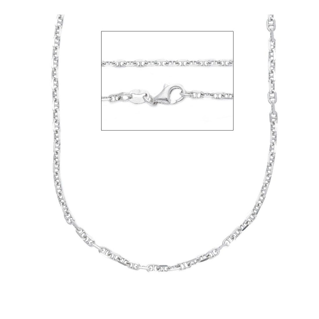 Catena traversino in argento 925/ooo