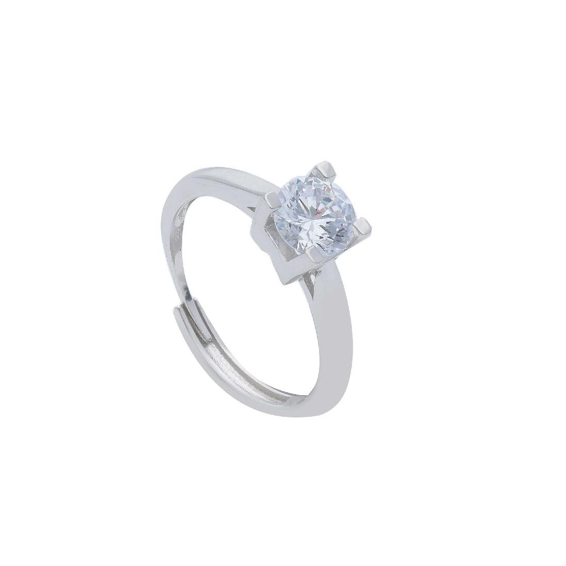 Anello solitario in argento 925/ooo